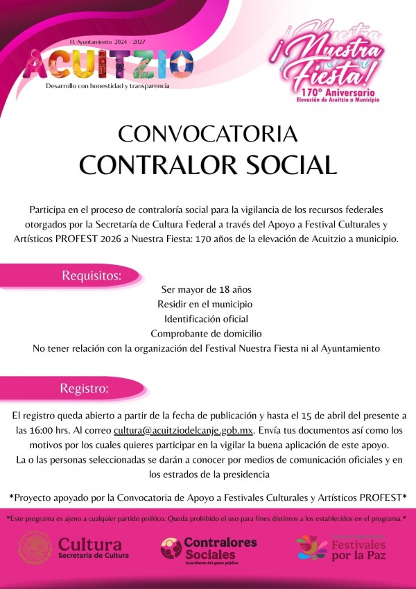 CONVOCATORIA CONTRALOR